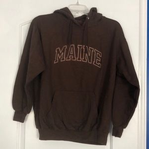 Unisex Maine hooded sweatshirt